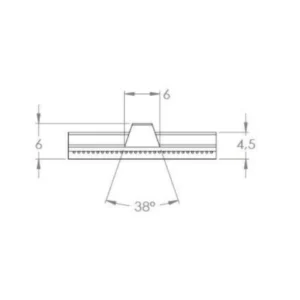 Timing belts tracking profile / PU timing belt ATK10-K6