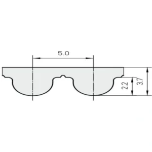 HTD, RPP & STD pitch / PU timing belt HTD5M