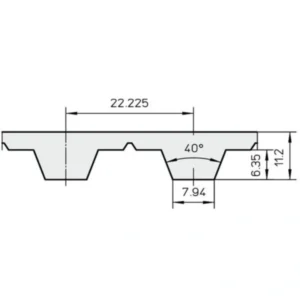 Imperial pitch (Inch pitch) / PU timing belt XH